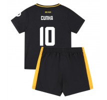 Wolves Matheus Cunha #10 Koszulka Wyjazdowa dzieci 2024-25 Krótki Rękaw (+ krótkie spodenki)